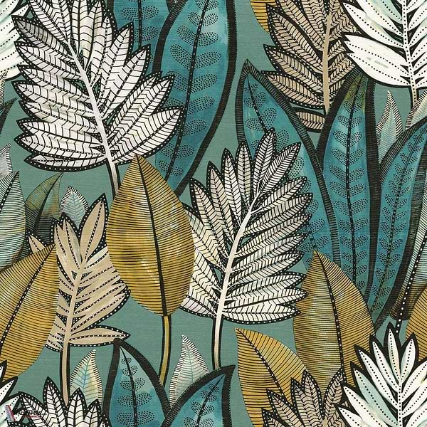 Sabal-Behang-Tapete-Casamance-Vert D'Eau-Rol-74680264-Selected Wallpapers