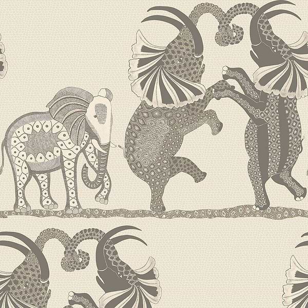 Safari Dance-Behang-Tapete-Cole & Son-Parchment & Soot-Rol-109/8037-Selected Wallpapers
