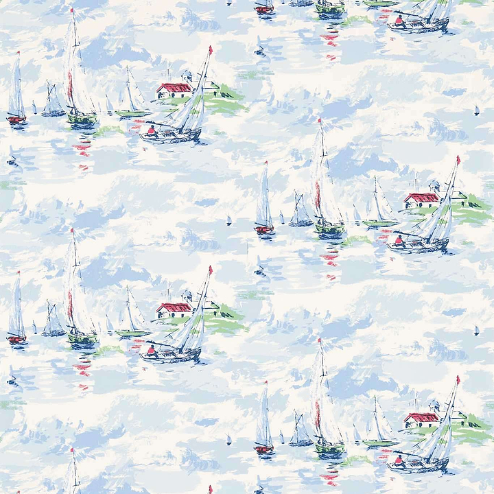 Sail Away-behang-Tapete-Sanderson-Sky Blue-Rol-214590-Selected Wallpapers