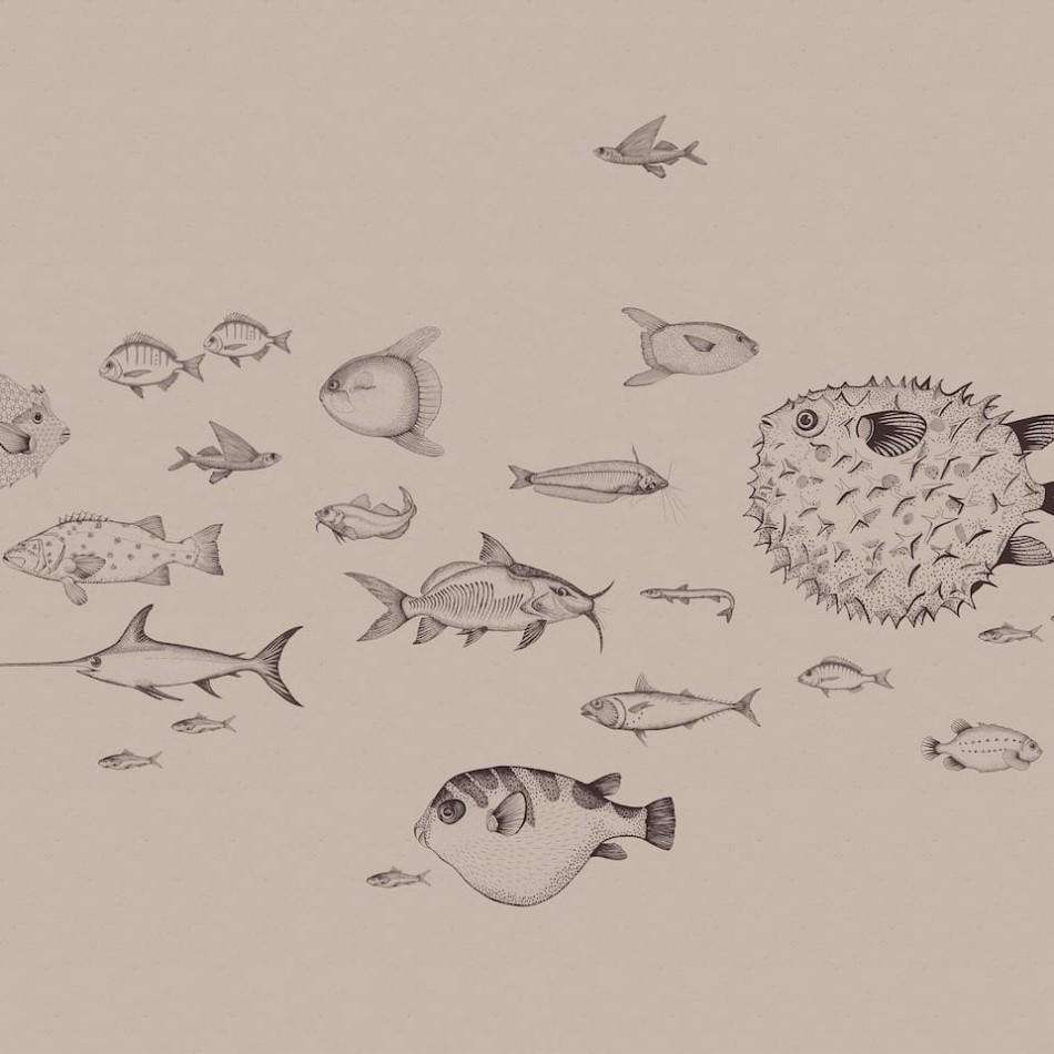 Sea Current-Behang-Tapete-Coordonne-Nude-Non Woven-9500600-Selected Wallpapers