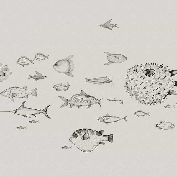 Sea Current-Behang-Tapete-Coordonne-Ink-Non Woven-9500601-Selected Wallpapers