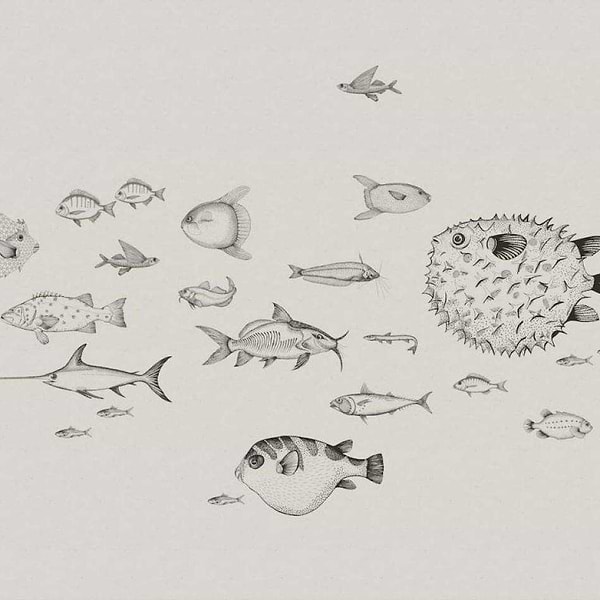 Sea Current-Behang-Tapete-Coordonne-Ink-Non Woven-9500601-Selected Wallpapers