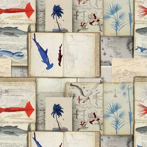 Seaman's Journal-behang-Tapete-Mind the Gap-Light-300 cm (standaard)-WP20562-Selected Wallpapers