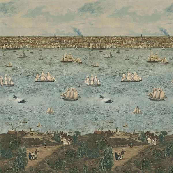 Seaport Ocean-behang-Tapete-Designers Guild-Ocean-Set-PJD6009 / 01-Selected Wallpapers