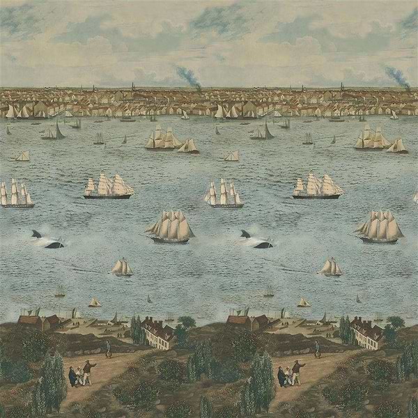 Seaport Ocean-wallpaper-Designers Guild-Ocean-Set-PJD6009 / 01-Selected Wallpapers
