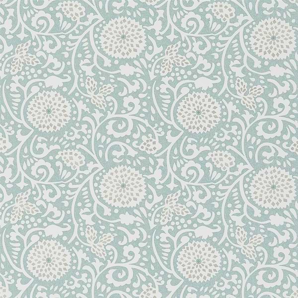 Shaqui-Behang-Tapete-Designers Guild-Eau de Nil-Rol-PDG1147/03-Selected Wallpapers