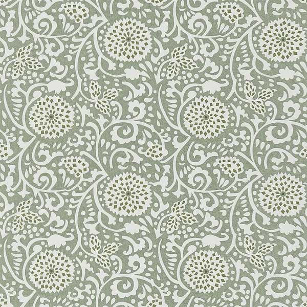 Shaqui-Wallpaper-Designers Guild-Vintage Green-Roll-PDG1147/05-Selected Wallpapers