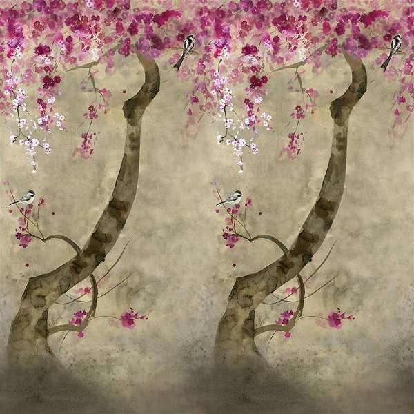 Shinsha Scene 2-behang-Tapete-Designers Guild-Blossom-Set-PDG1117/01-Selected Wallpapers