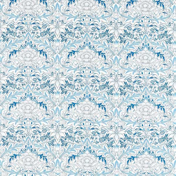 Simply Severn stof-Fabric-Tapete-Morris & Co-Woad-Meter (M1)-226902-Selected Wallpapers