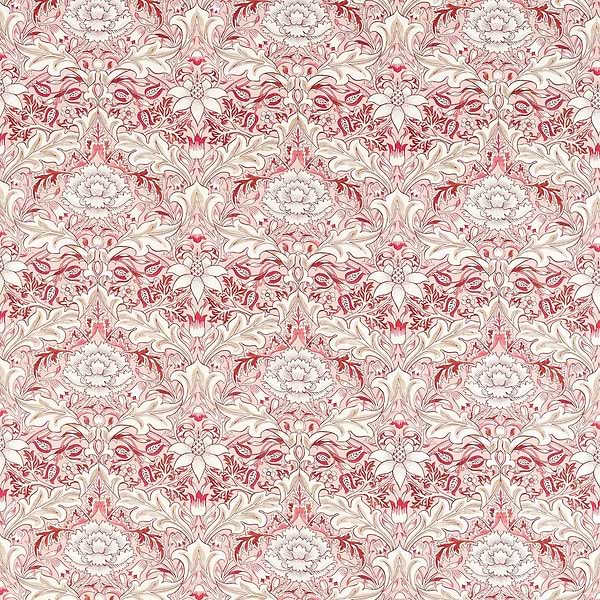 Simply Severn stof-Fabric-Tapete-Morris & Co-Madder/Russet-Meter (M1)-226903-Selected Wallpapers