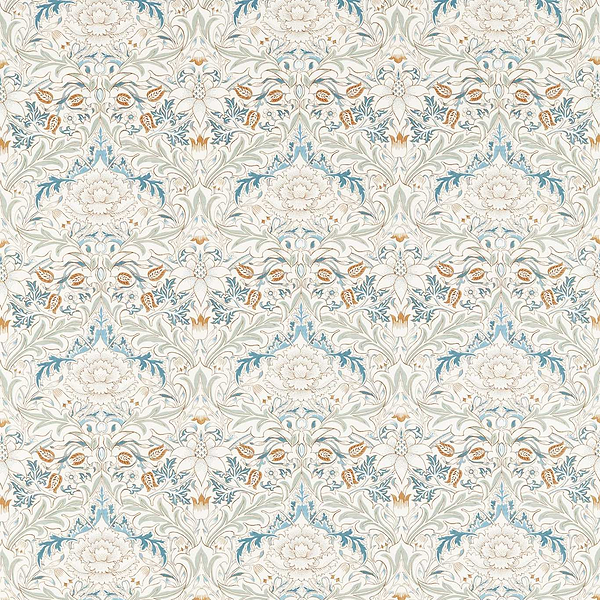 Simply Severn stof-Fabric-Tapete-Morris & Co-Bayleaf/Annatto-Meter (M1)-226905-Selected Wallpapers