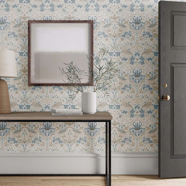 Simply Strawberry Thief-Behang-Tapete-Morris & Co-Selected Wallpapers