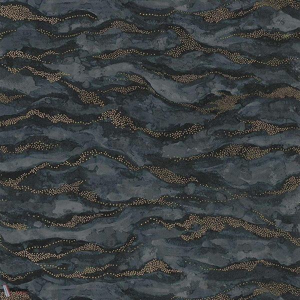 Sohar-Tapete-Casamance-Noir/Dore-Rolle-75402140-Selected Wallpapers