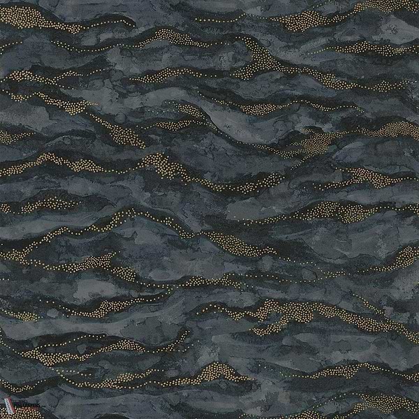 Sohar-Tapete-Casamance-Noir/Dore-Rolle-75402140-Selected Wallpapers