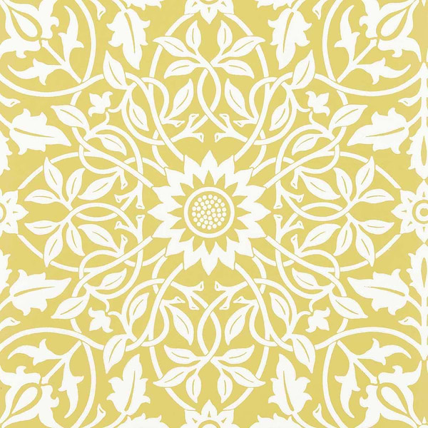 St James Ceiling-Behang-Tapete-Morris & Co-Sunflower-Rol-217078-Selected Wallpapers