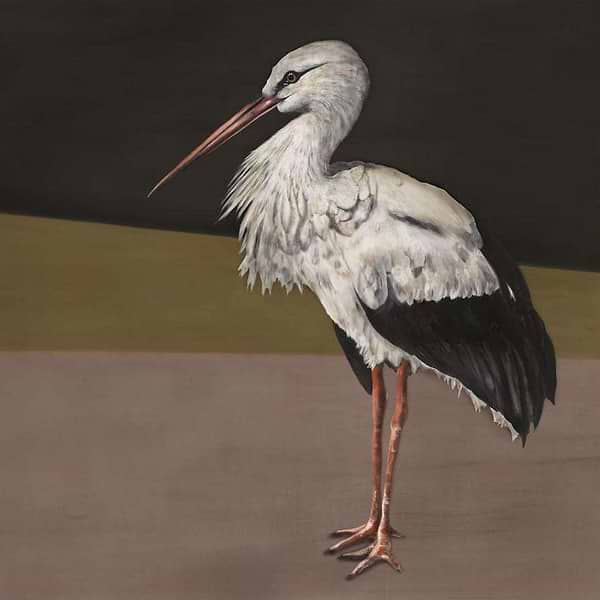 Stork Mother-Behang-Tapete-Coordonne-Black-Non Woven-9500300-Selected Wallpapers