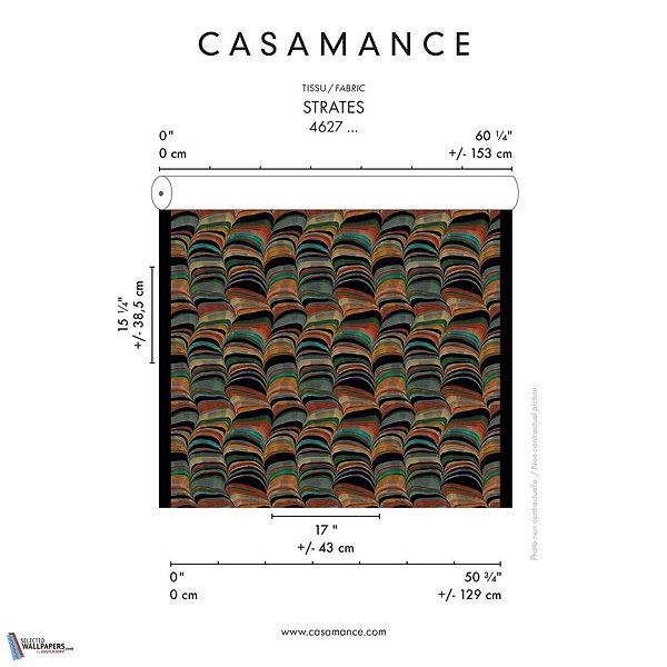 Strates stof-Fabric-Tapete-Casamance-Selected Wallpapers