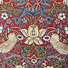 Strawberry Thief stof-Fabric-Tapete-Morris & Co-Crimson/Slate-Meter (M1)-226693-Selected Wallpapers