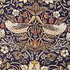 Strawberry Thief stof-Fabric-Tapete-Morris & Co-Grape/Gold-Meter (M1)-226701-Selected Wallpapers