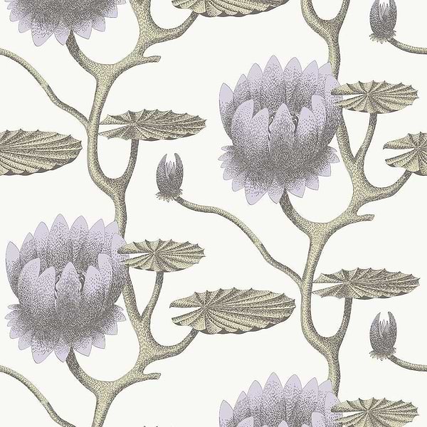 Summer Lily-behang-Tapete-Cole & Son-Soft Purple-Rol-95/4023-Selected Wallpapers