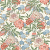 Summer Peony-Behang-Tapete-GP&J Baker-Red/Green-Rol-BW45095.7-Selected Wallpapers