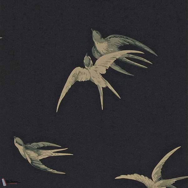 Swallows-behang-Tapete-Sanderson-Black-Rol-DVIWSW105-Selected Wallpapers