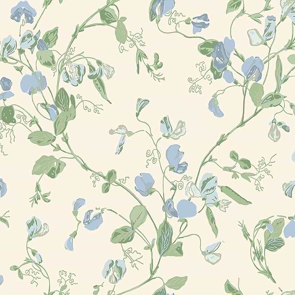 Sweet Pea-Behang-Tapete-Cole & Son-Cerulean Sky & Sku-Rol-100/6031-Selected Wallpapers