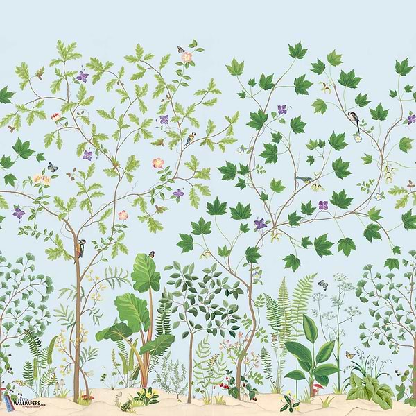 Sycamore and Oak-Behang-Tapete-Sanderson-Sky Blue-Rol-217212-Selected Wallpapers