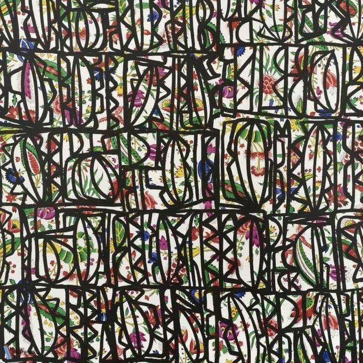 Symboles les coquecigrues-behang-Tapete-Pierre Frey-Selected Wallpapers