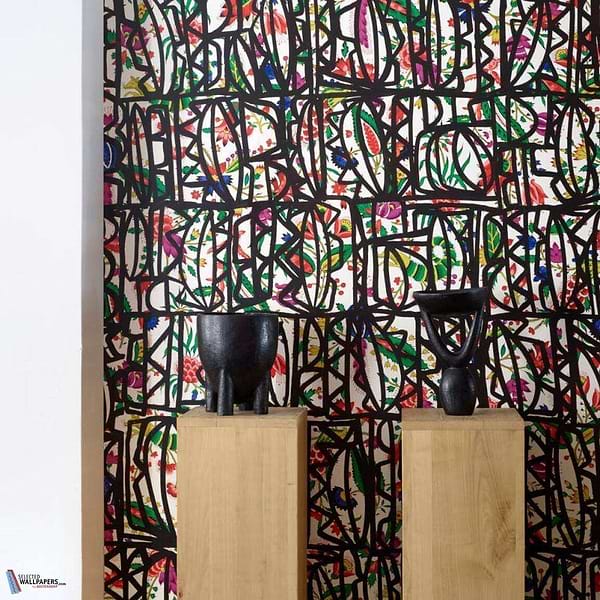 Symboles les coquecigrues-behang-Tapete-Pierre Frey-Selected Wallpapers