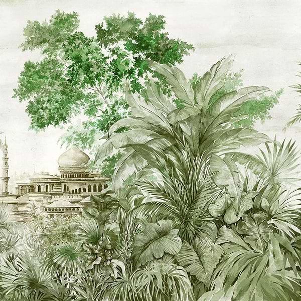 Taj Mahal-Wallpaper-Coordonne-Aloe-Non Woven-7900121-Selected Wallpapers