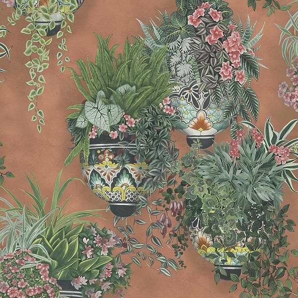 Talavera-behang-Tapete-Cole & Son-Terracotta-Rol-117/9025-Selected Wallpapers