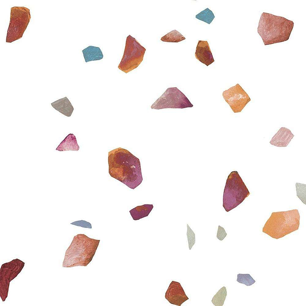 Terrazzo L-behang-Tapete-Isidore Leroy-Rouge-Rol-06241305-Selected Wallpapers