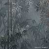 The Bamboo Blue behang-behang-Daisy James-Blue-Vinyl-M2-Selected Wallpapers & Interiors