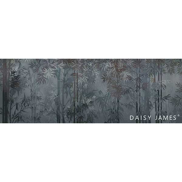 The Bamboo Blue behang-behang-Daisy James-Selected Wallpapers & Interiors