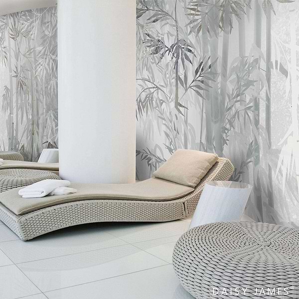 The Bamboo Light behang-behang-Daisy James-Selected Wallpapers & Interiors