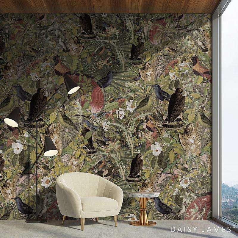 The Bird of Paradise behang-behang-Daisy James-Selected Wallpapers & Interiors
