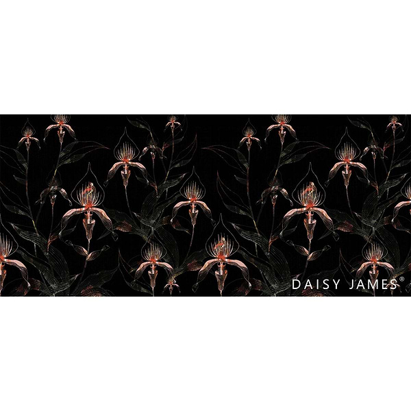 The Black Orchid behang-behang-Daisy James-Selected Wallpapers &amp; Interiors