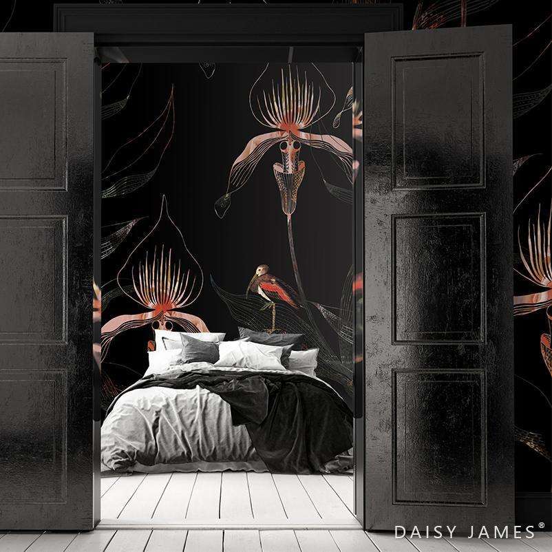 The Black Orchid behang-behang-Daisy James-Selected Wallpapers &amp; Interiors