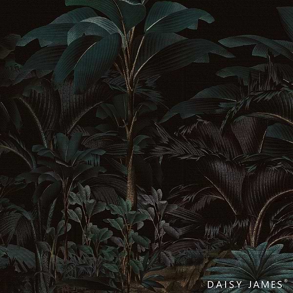 The Black Parc behang-behang-Daisy James-Black-Vinyl-M2-Selected Wallpapers &amp; Interiors