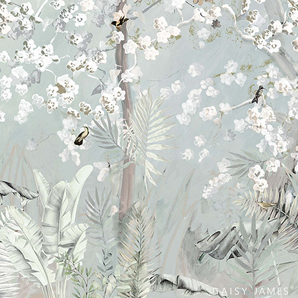 The Blossom behang-behang-Daisy James-Light-Vinyl-M2-Selected Wallpapers &amp; Interiors