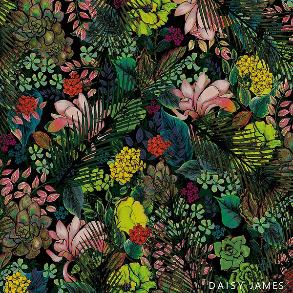 The Bouquet behang-Behang-Daisy James-Multicolor-Vinyl-M2-Selected Wallpapers &amp; Interiors