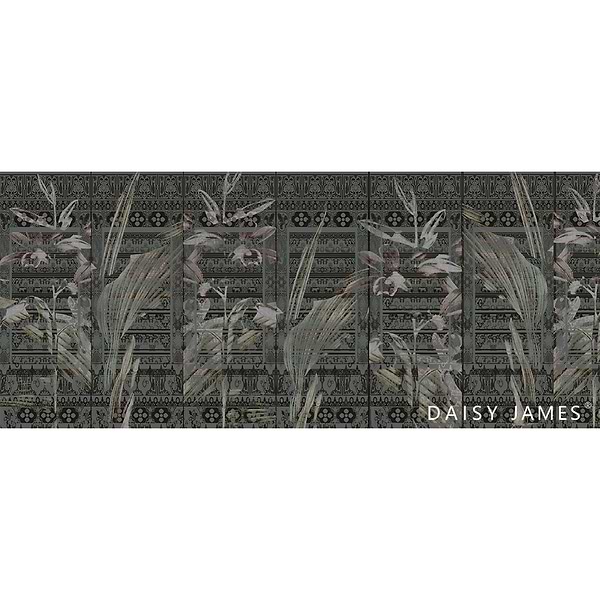 The Cartouche Grey behang-behang-Daisy James-Selected Wallpapers &amp; Interiors