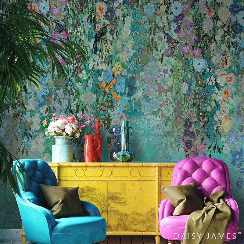 The Cascade behang-behang-Daisy James-Selected Wallpapers &amp; Interiors