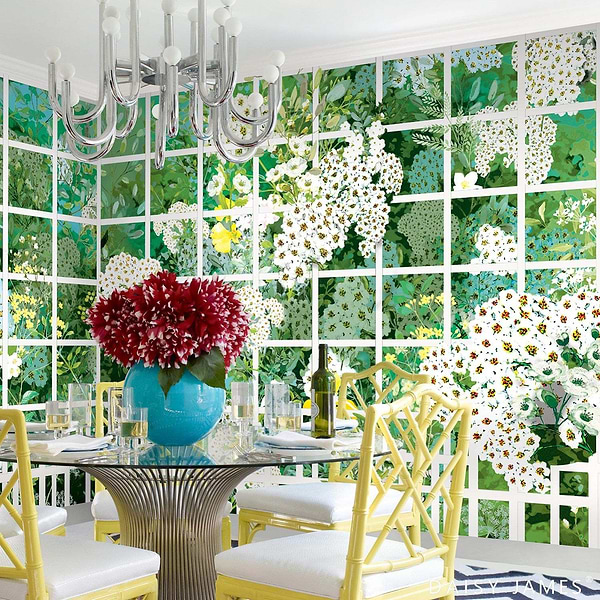 The Fence behang-behang-Daisy James-Selected Wallpapers &amp; Interiors