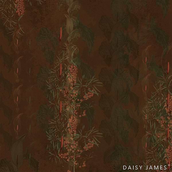 The Firethorn behang-behang-Daisy James-Original-Vinyl-M2-Selected Wallpapers &amp; Interiors