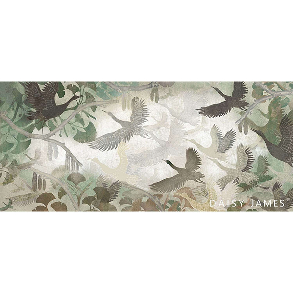 The Flock behang-Behang-Daisy James-Selected Wallpapers &amp; Interiors