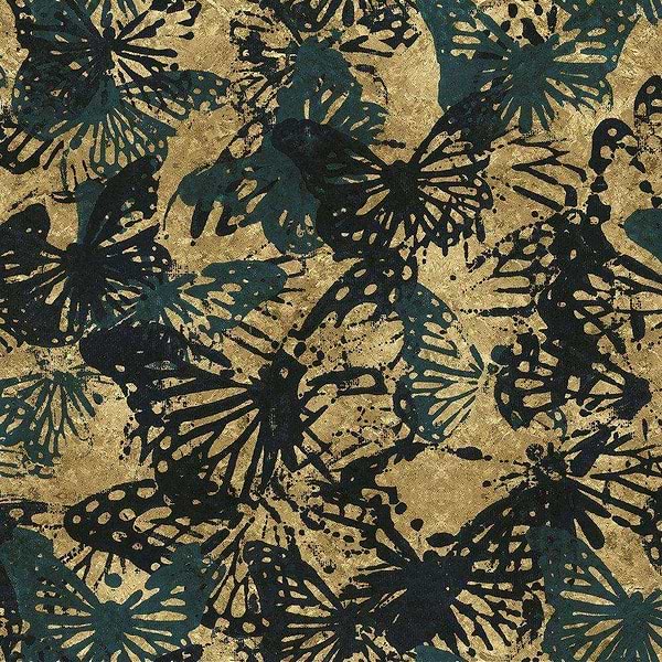 The Flutter-behang-Tapete-Inkiostro Bianco-Goud-Gold Leaf-INKNRAL2001-Selected Wallpapers