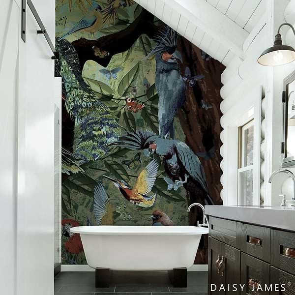The Founding Feathers behang-behang-Daisy James-Selected Wallpapers &amp; Interiors