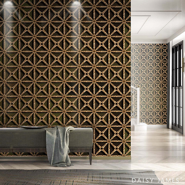 The Fountain behang-behang-Daisy James-Selected Wallpapers & Interiors